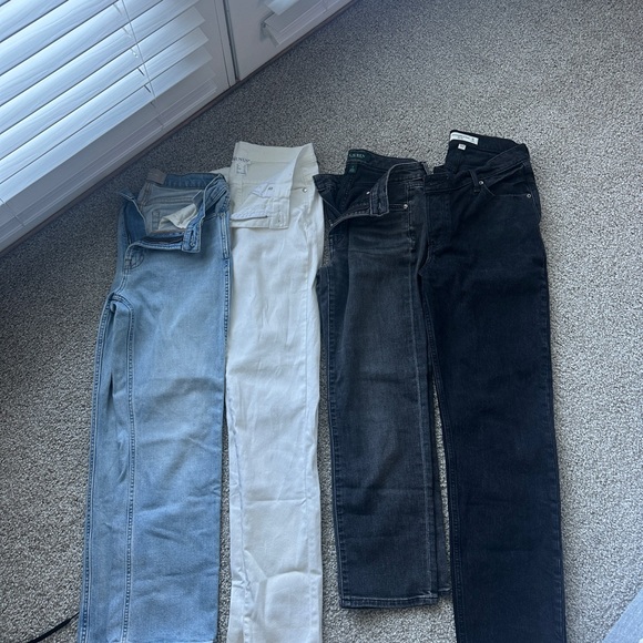 Everlane Women's Slim Jeans - Blue, White, Black - Picture 1 of 7